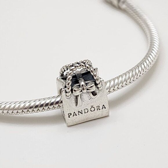 Pandora Shopping Bag Sterling Silver Charm - Picture 4 of 5